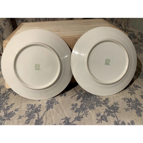 Pair of Noritake Blue Lusterware Fruit Basket Side Plates - Picture 7 of 10
